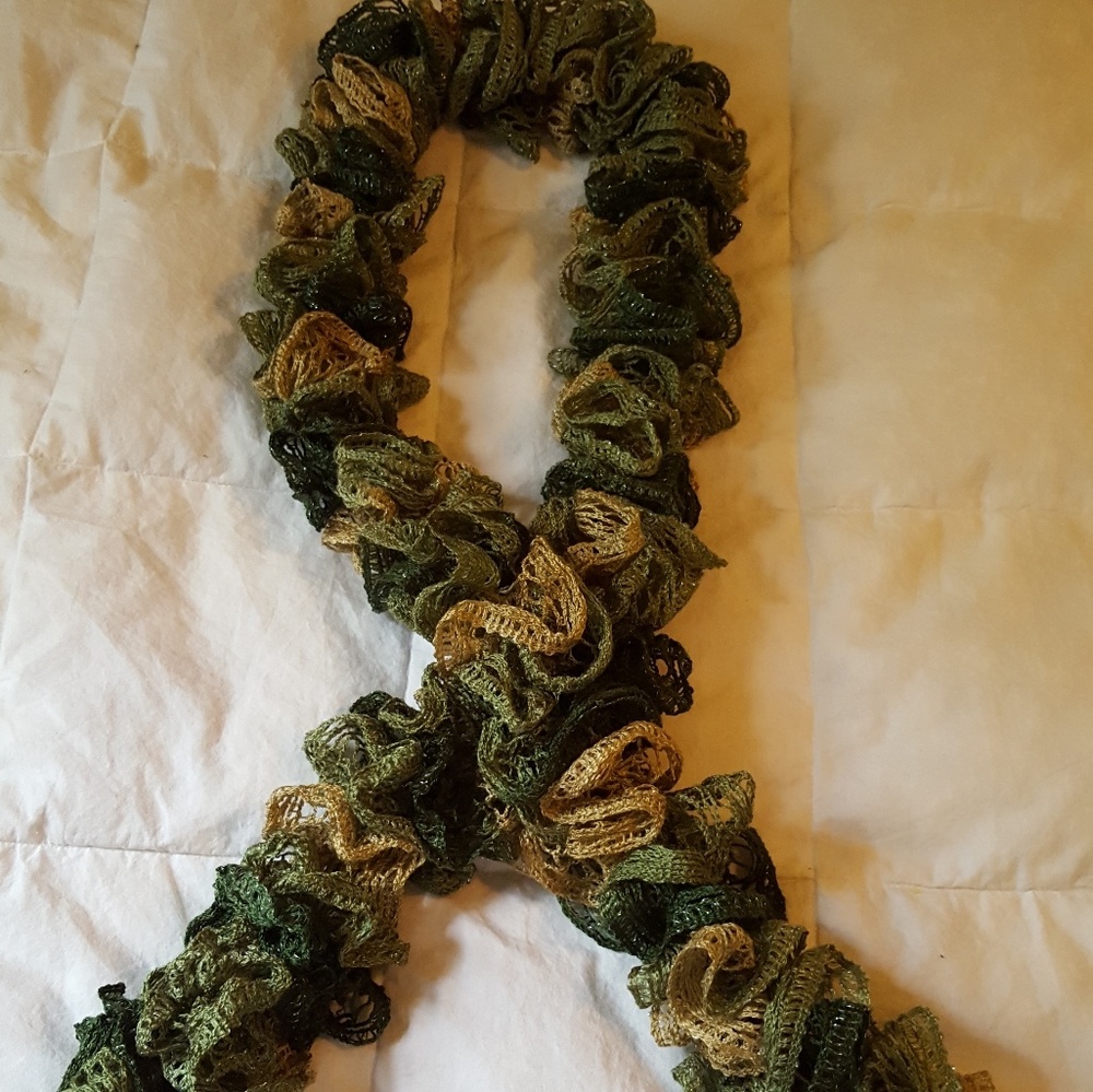 Hand made ruffle scarf